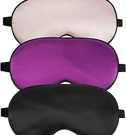 Silk Sleep Mask for Sleeping with Adjustable Strap